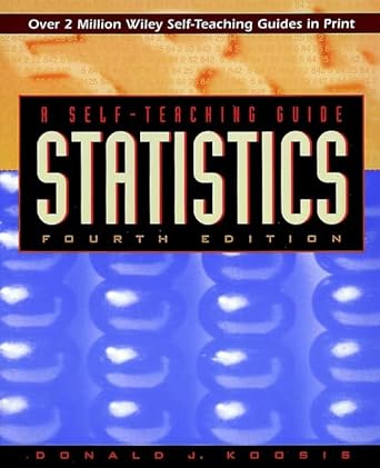 Statistics a self-teaching guide